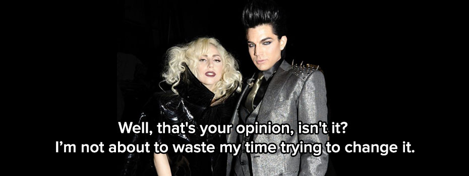 Lady Gaga and Adam Lambert