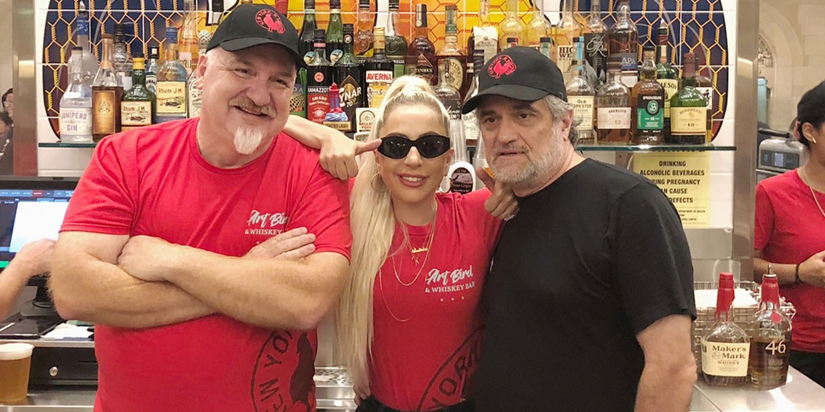 Lady Gaga Visits Her Father's New Restaurant In New York City