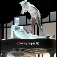 chewing on pearls