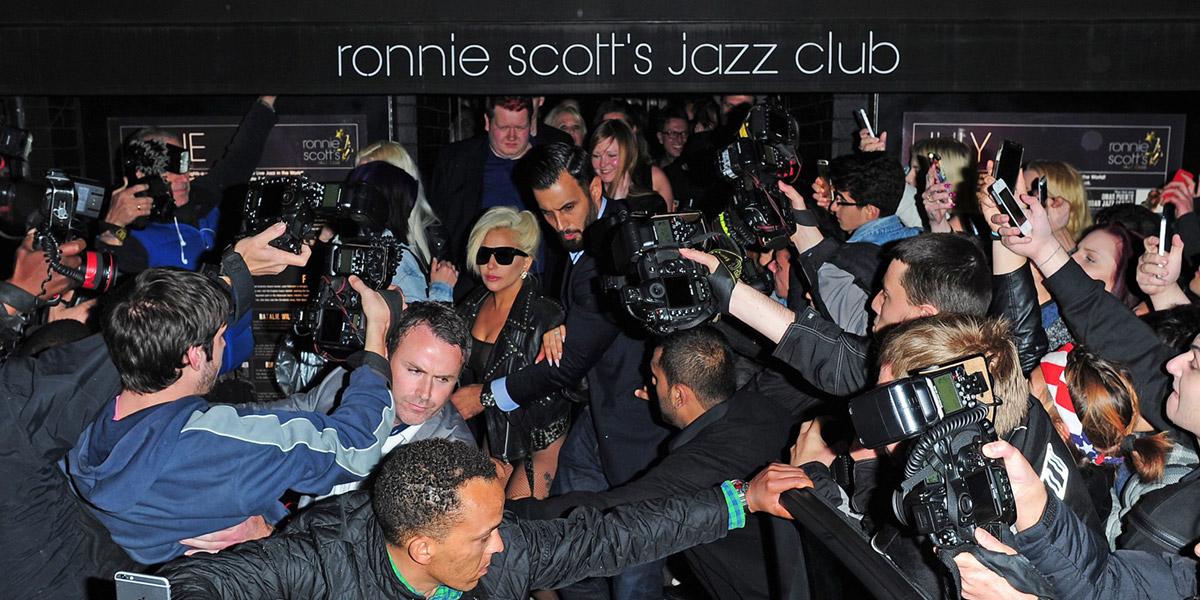 Lady Gaga causes chaos outside Ronnie Scott's jazz club