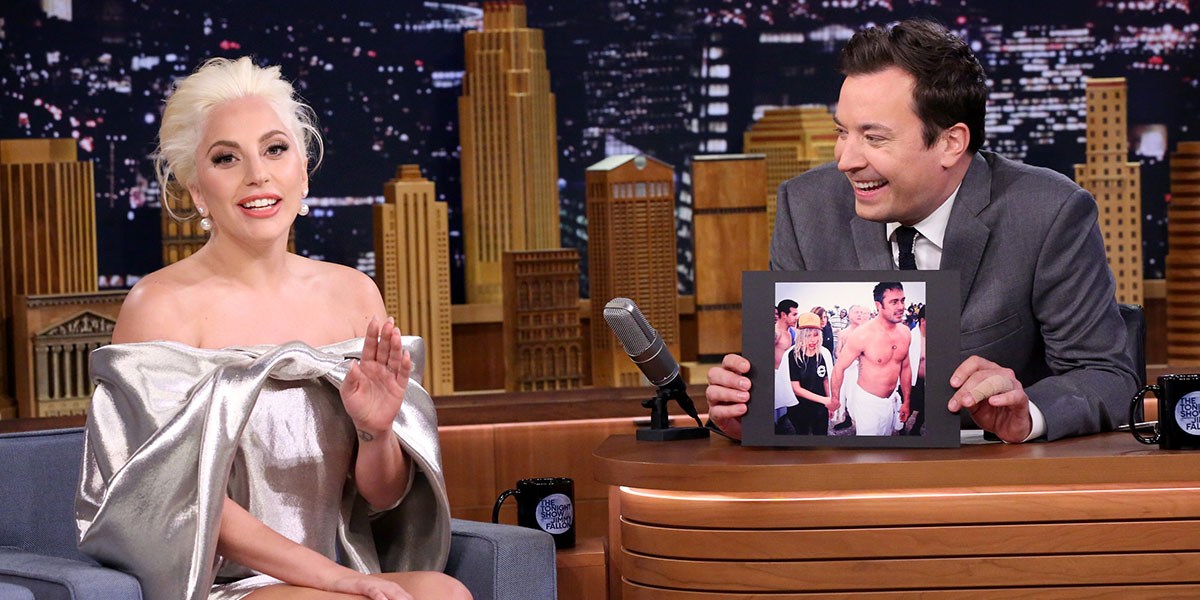 Lady Gaga appears on Tonight Show with Jimmy Fallon