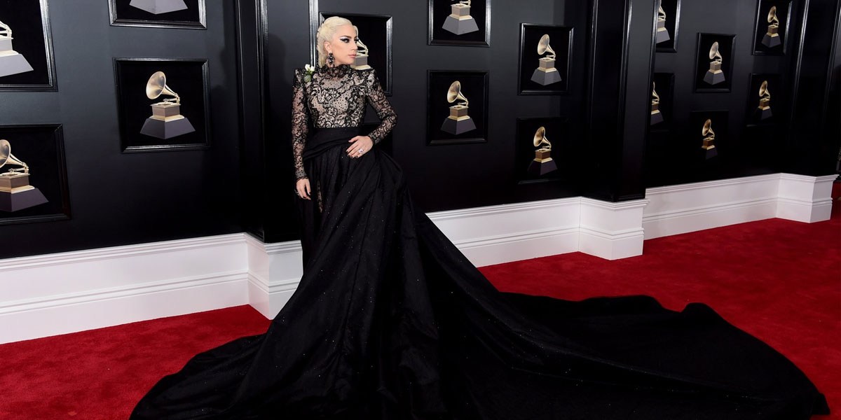 Lady Gaga Stuns At 60th Grammy Awards Red Carpet
