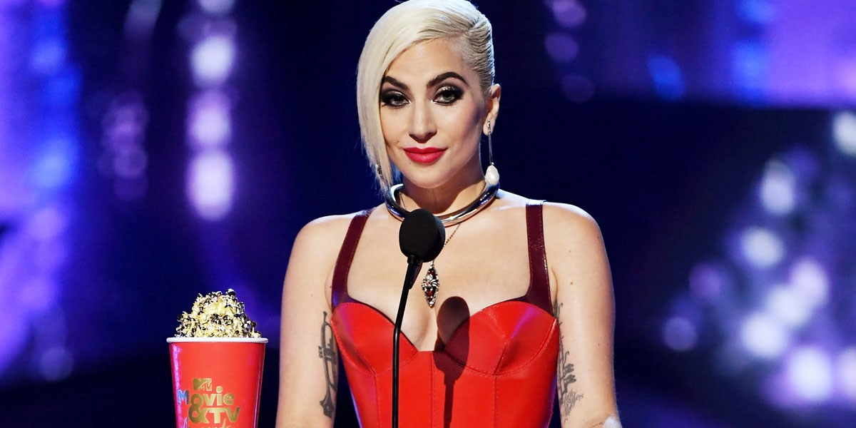 Lady Gaga Wins Her First MTV Movie Award, Stuns In McQueen